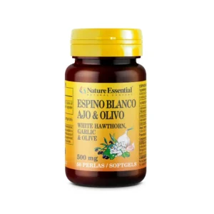 Espino Blanco + Ajo + Olivo – 500 mg – 50 perlas